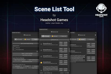 Scene List Tool ユーティリティ ツール Unity Asset Store