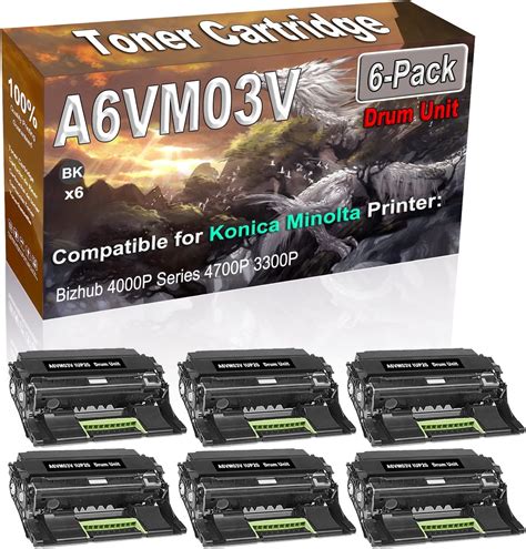 Amazon 6 Pack Compatible High Capacity A6VM03V IUP20 IUP 20 Laser