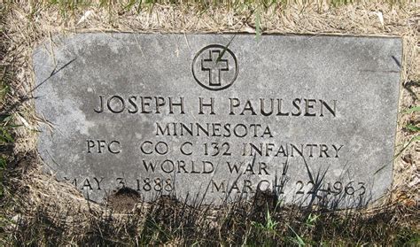 Joseph Henry Paulsen 1888 1963 Mémorial Find A Grave