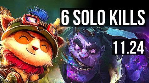 TEEMO Vs DR MUNDO TOP 2 7M Mastery 6 Solo Kills EUW Diamond