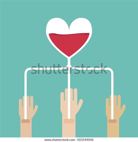 Abstract Blood Donation Concept Vector Stock Vector Royalty Free