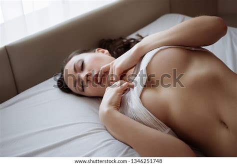 Attractive Sensual Woman Lingerie On Bed Stock Photo 1346251748 Shutterstock