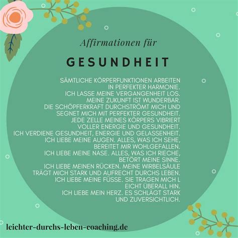 Tolle Affirmationen F R Selbstliebe Gesundheit Wohlstand