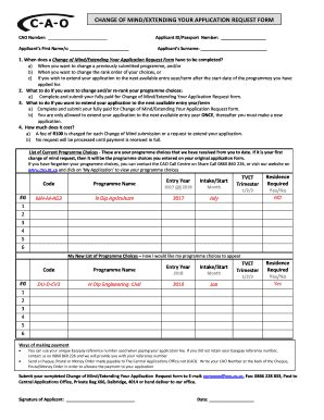 Cao Application Fill Online Printable Fillable Blank Pdffiller