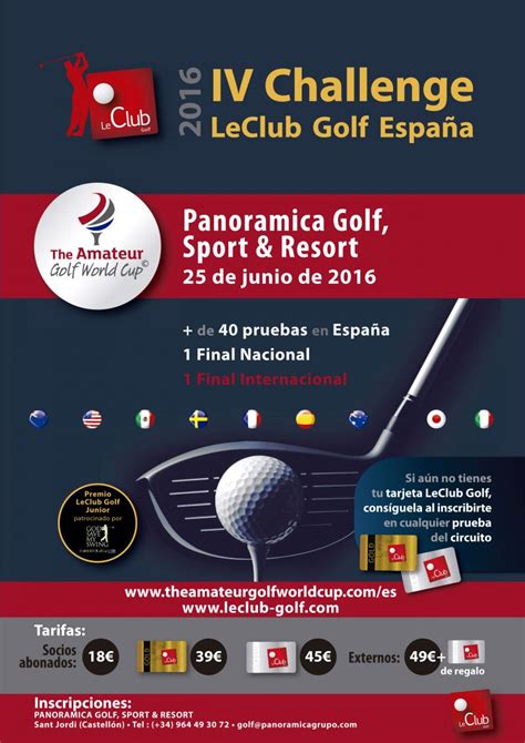 IV Challenge LeClub Golf España 2016 Torneos de Golf