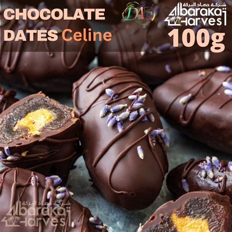 Coklat Almond Kurma Almond Stuffed Dates Coated With Chocolate Shopee