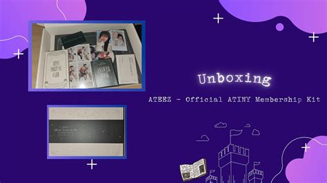 Ateez Official Atiny Membership Kit Unboxing Youtube