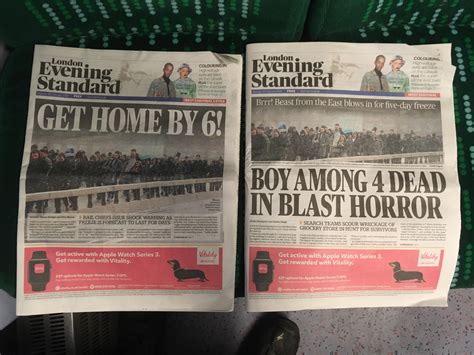 Two different front pages of the same paper : r/mildlyinteresting