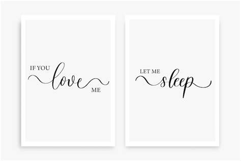 Premium Vector If You Love Me Let Me Sleep Modern Calligraphy