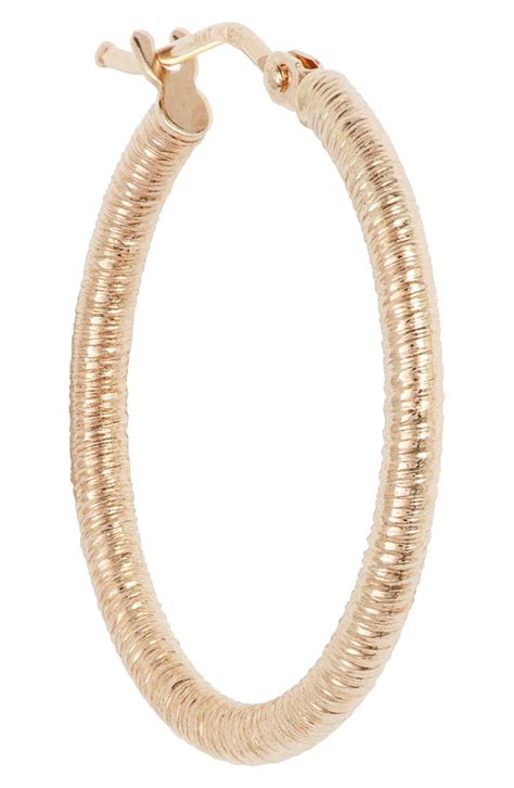 Bony Levy Textured 14k Gold Hoops Nordstromrack