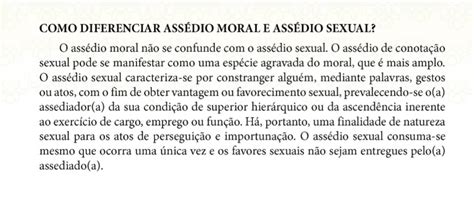 Cartilha Ass Dio Moral E Sexual No Trabalho Justi A De Saia