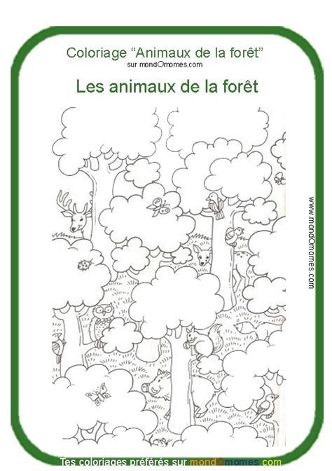 Top17 Coloriage Animaux De La Forêt À Imprimer Aperçu Voyager En Solo