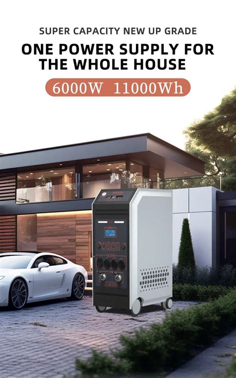 6000w Solar Panel Powerstation Lifepo4 11000wh Home Use Portable Power Station Solar Generator