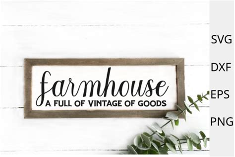 Farmhouse Sign SVG Cut File Cricut Graphic By Chamsae Studio Creative