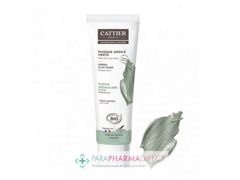 Cattier Masque Argile Verte Menthe Poivr E Bio Ml Paraphamadirect