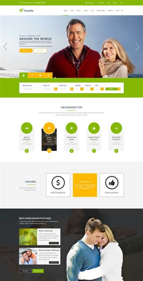 20 Best HTML Responsive Booking Templates For Travel Hotel Booking