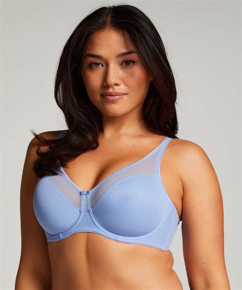 Hunkemöller Dames Lingerie Niet voorgevormde minimizer beugel bh Nina Blauw maat C bol