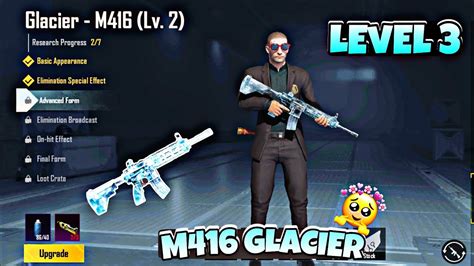 Upgrading M416 Glacier Level 3 Advance Form Pubg Mobile Youtube