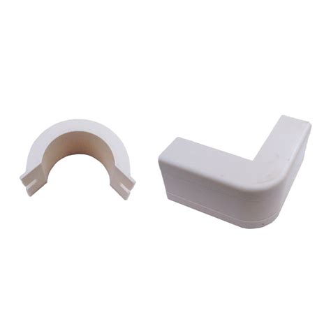 Cable raceway, 3/4" Outside Corner, White - Compatible Cable Inc