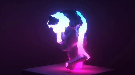 Neon Lightning Effect At David Head Stock Motion Graphics SBV-348372311 ...