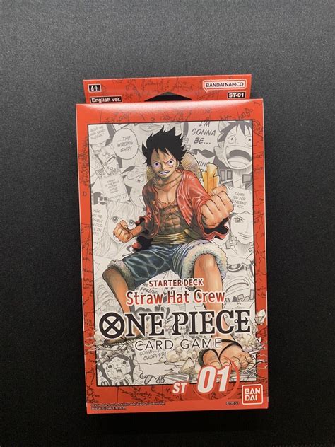 One Piece Card Game Straw Hat Crew Starter Deck ST 01 Sealed English