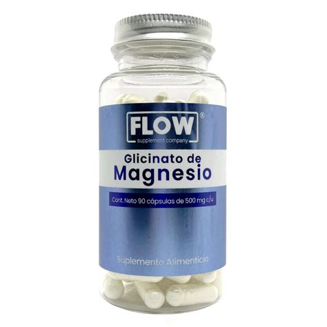 Glicinato De Magnesio De 500 Mg 90 CÃ¡psulas Flow Flow