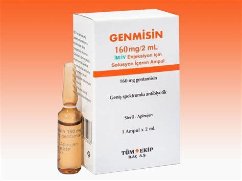 Genmisin 160 Mg 2 Ml Im iv Enjektabl 1 Flakon Fiyatı