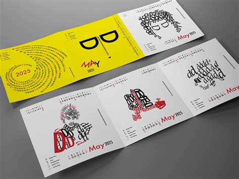 Typography Calendar on Behance