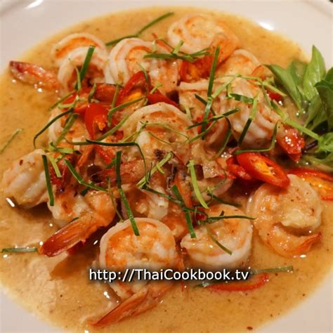 Thai Recipe For Shrimp In Coconut And Red Curry Sauce Authentic Thai