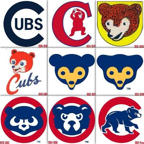 Chicago Cubs Logo With Bear Chicago Cubs Branding Ideas Vintage Cubs