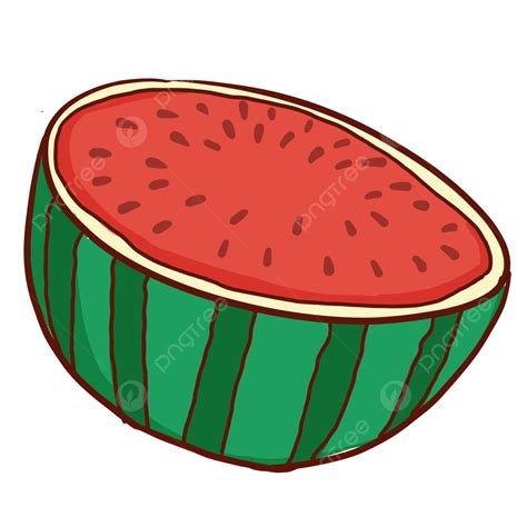 Half Watermelon Clipart Transparent PNG Hd Painted Half A Watermelon