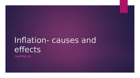 Ial Economics Unit 2 Inflation Causes And Consequences Teaching