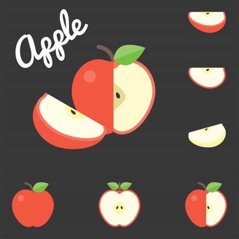 Best Apple Slices Illustrations Royalty Free Vector Graphics And Clip