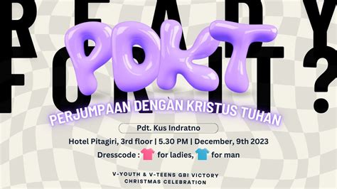 Perjumpaan Dengan Kristus Tuhan PDKT V Youth Teens GBI Victory