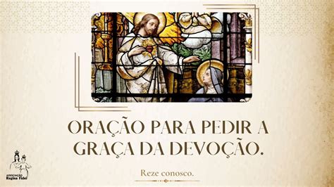 Reze conosco Oração para pedir a graça da devoção Regina Fidei