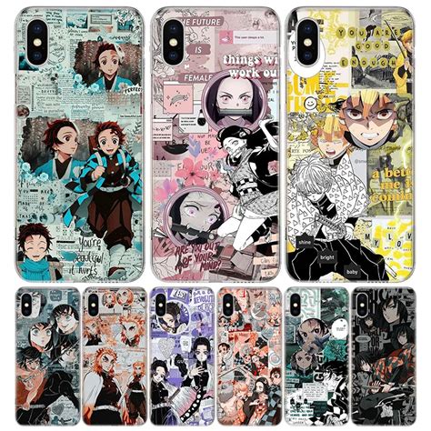 Kimetsu No Yaiba Demon Slayer Anime Cover Phone Case For Iphone