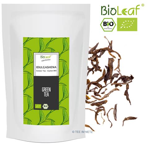 Tee Shop BioLeaf Grüner Tee Ceylon Idulgashena BOP BIO TEE IM