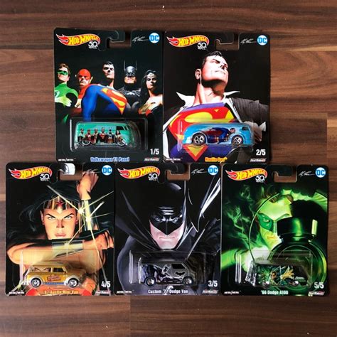 Hot Wheels Dc Collection Alex Ross Pop Culture Set Of Pcs Shopee Malaysia