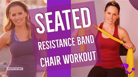 Minute Bodysit Seated Resistance Band Workout At Home Chair Workout