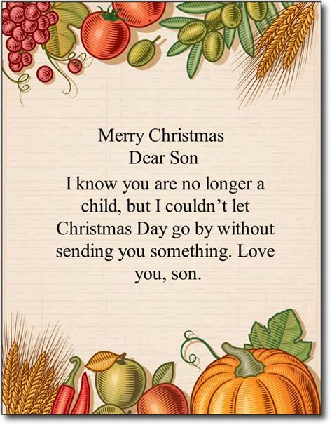 Christmas Wishes For Son Merry Christmas Messages Dreams Quote