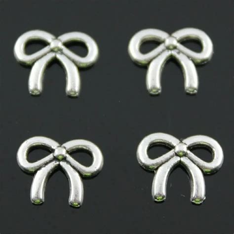 Pcs Tiny Bow Charm For Jewelry Making Tiny Bow Charms Small Bow Charm