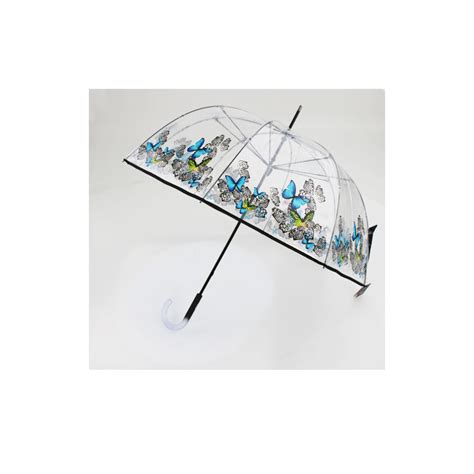 Parapluie Cloche Transparent Liseret Noir Parapluies Transparents