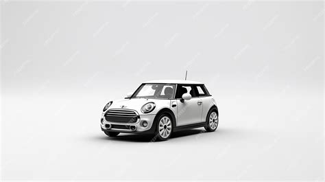 Premium AI Image | White mini sport car on white backgroundGenerative ai