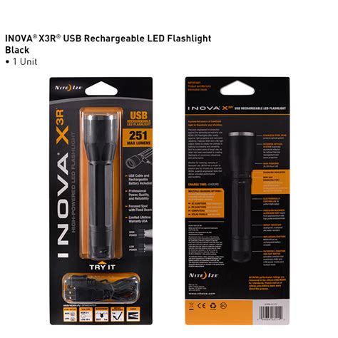 Inova X R Rechargeable Lithium Powered Led Flashlight