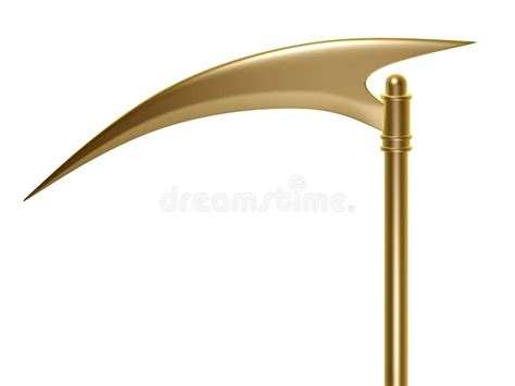 Golden Scythe Stock Illustration Illustration Of Tools 13827717