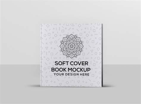 Premium Psd Soft Cover Square Book Mockup