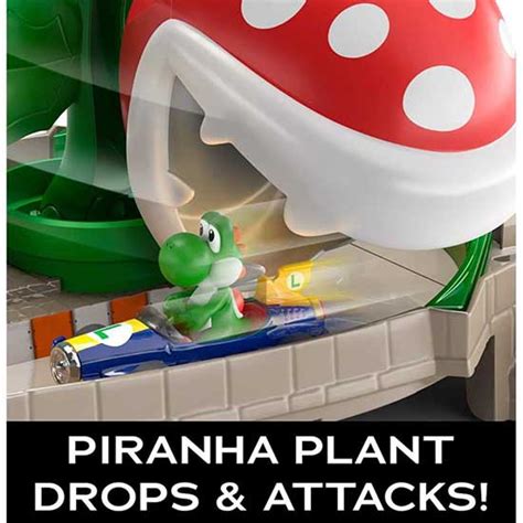 Hot Wheels Pista Mario Kart Planta Piranha Mattel Mister Braga Colecionáveis Miniaturas para