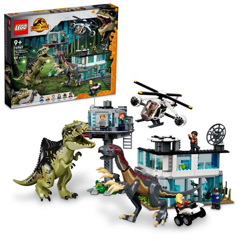 LEGO Jurassic World Dominion Giganotosaurus & Therizinosaurus Attack ...