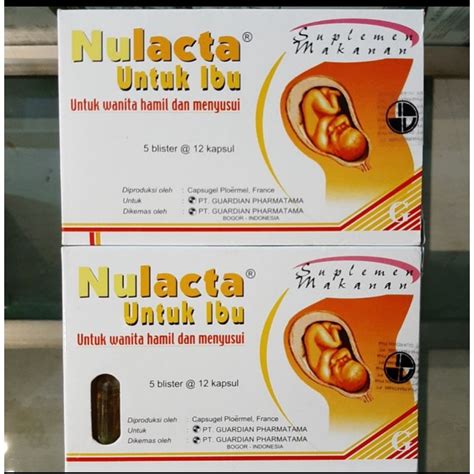 Jual Nulacta Vitamin Ibu Hamil Menyusui Box 30 Kapsul Shopee Indonesia