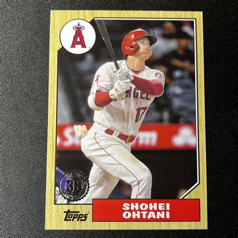 最新 2022 Topps Series 1 大谷翔平 1987 Topps Baseball デザイン インサートカード Not87 1